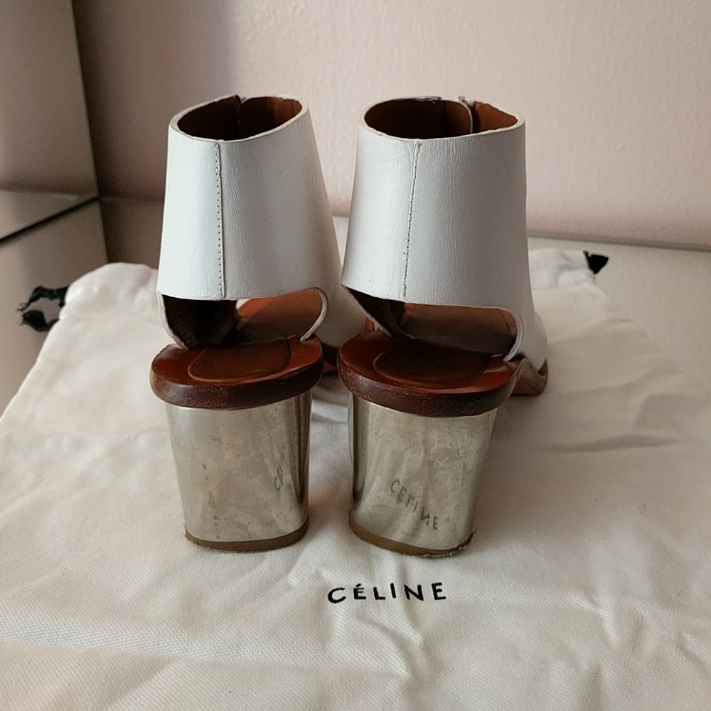 Céline Bam Bam Zipped Open-toe Booties - Picture 3 of 7